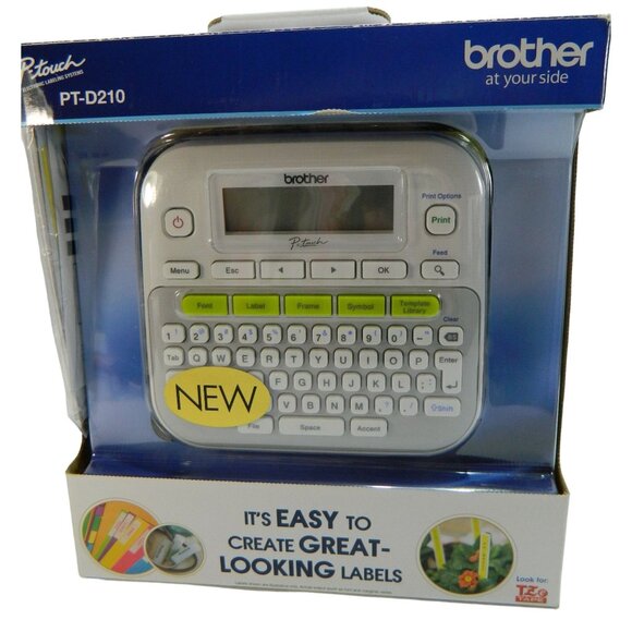 Brother PT-D210 P-Touch Label Maker QWERTY Keyboard Easy Label Formatting NEW - Picture 1 of 9